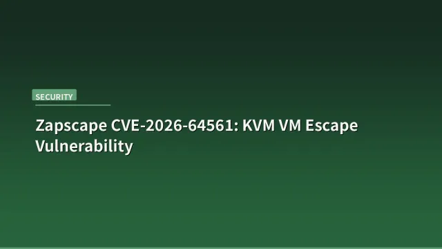 Terminal screen showing KVM vulnerability warning with red alert text on dark background